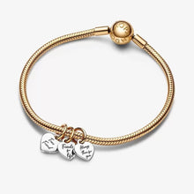 Load image into Gallery viewer, Pandora Two-tone Splittable Friendship Triple Dangle Charm - Fifth Avenue Jewellers