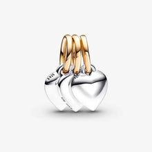 Load image into Gallery viewer, Pandora Two-tone Splittable Friendship Triple Dangle Charm - Fifth Avenue Jewellers