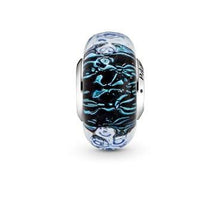 Load image into Gallery viewer, Pandora Wavy Dark Blue Murano Glass Ocean Charm - Fifth Avenue Jewellers