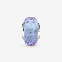 Load image into Gallery viewer, Pandora Wavy Lavender Murano Glass Charm - Fifth Avenue Jewellers