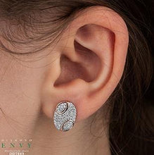 Load image into Gallery viewer, Pavé Diamond Button Earrings - Fifth Avenue Jewellers