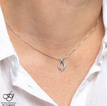 Load image into Gallery viewer, Pear Shaped Petite Diamond Necklace in White Gold - Fifth Avenue Jewellers