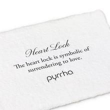 Load image into Gallery viewer, Pyrrha Charm Heart Lock Symbol - Fifth Avenue Jewellers