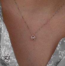 Load image into Gallery viewer, Rose And White Gold Heart Shaped Pulse Necklace - Fifth Avenue Jewellers