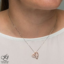 Load image into Gallery viewer, Rose Gold Heart Pendant With Diamonds - Fifth Avenue Jewellers