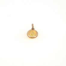 Load image into Gallery viewer, Small Oval St Christopher Medal In Yellow Gold - Fifth Avenue Jewellers