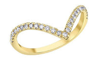 Load image into Gallery viewer, Sparkling Diamond Chevron Band - Fifth Avenue Jewellers