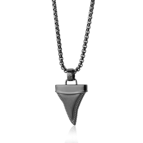 Stainless Steel Shark Tooth Necklace - Fifth Avenue Jewellers
