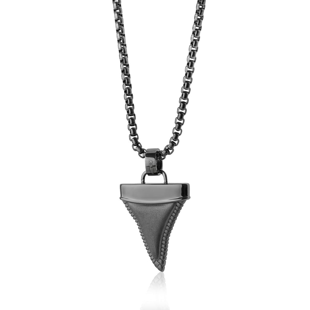 Stainless Steel Shark Tooth Necklace - Fifth Avenue Jewellers