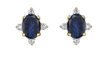 Load image into Gallery viewer, Starburst Birthstone Stud Earrings - Fifth Avenue Jewellers