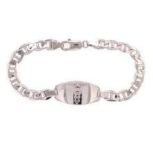 Load image into Gallery viewer, Sterling Silver Marine Link Medic Alert Bracelet - Fifth Avenue Jewellers