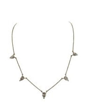 Load image into Gallery viewer, Teardrop Diamond Station Necklace - Fifth Avenue Jewellers