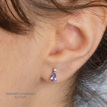 Load image into Gallery viewer, Teardrop Tanzanite Earrings - Fifth Avenue Jewellers