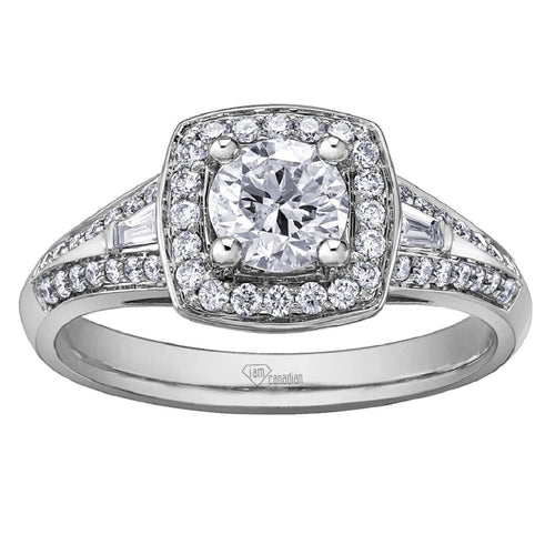 White Gold and Canadian Diamond Engagement Ring AM263W45 - Fifth Avenue Jewellers
