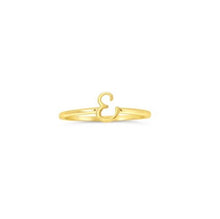 Load image into Gallery viewer, Yellow Gold Initial Rings
