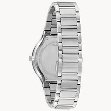 Load image into Gallery viewer, Silver watch with a metal bracelet on a white background

