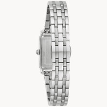 Load image into Gallery viewer, Silver watch with a metal bracelet on a white background
