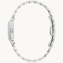 Load image into Gallery viewer, Silver watch band on a white background
