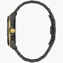 Load image into Gallery viewer, Black metal watch strap on a white background
