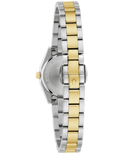Load image into Gallery viewer, Two-tone silver and gold watch from the back on a white background
