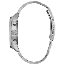 Load image into Gallery viewer, Close-up of a silver watch band on a white background
