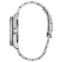 Load image into Gallery viewer, Close-up of a silver watch with a white background

