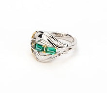 Load image into Gallery viewer, Alchemy &amp; Echoes Emerald Ring Side View
