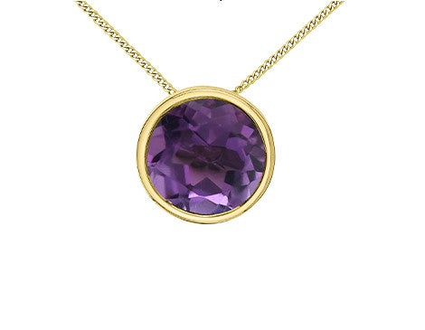 Amethyst Slider Necklace Fifth Avenue Jewellers