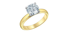 Load image into Gallery viewer, Gold ring with a large diamond on a white background
