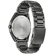 Load image into Gallery viewer, Gray metal watch with Citizen branding on a white background
