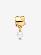 Load image into Gallery viewer, Pandora Treated Freshwater Cultured Pearl Ribbon Charm
