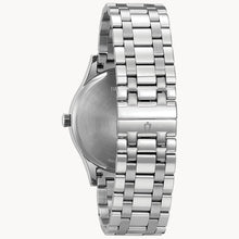Load image into Gallery viewer, Silver watch with a metal bracelet on a white background

