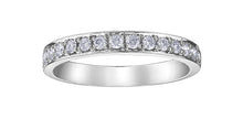 Load image into Gallery viewer, Bead Set White Gold Anniversary Band .33ct
