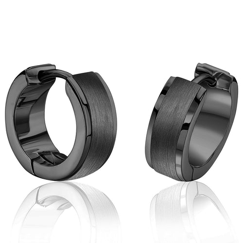 Black Huggie Earrings Fifth Avenue Jewellers Kamloops BC