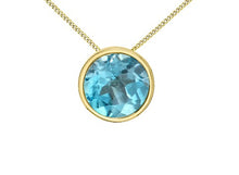 Load image into Gallery viewer, Blue Topaz Slider Necklace Fifth Avenue Jewellers
