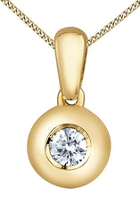 Load image into Gallery viewer, Bold Bezel Set Diamond Solitaire Necklace Fifth Avenue Jewellers
