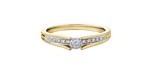 Bridge Over Water Promise Ring in Yellow Gold Fifth Avenue Jewellers