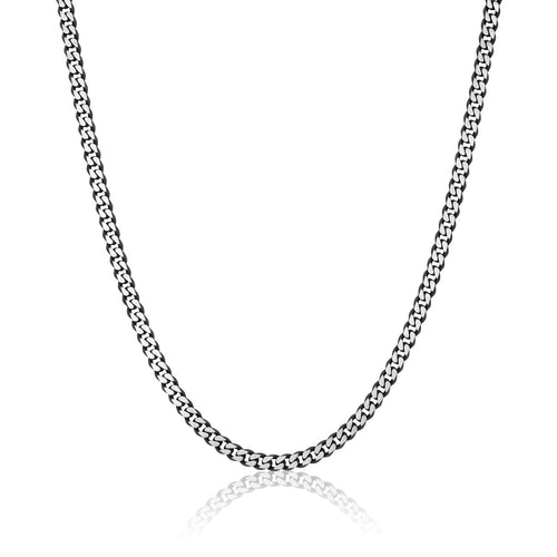 Brushed and Diamond Cut Cuban Chain Fifth Avenue Jewellers Kamloops BC