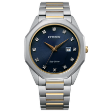 Load image into Gallery viewer, Citizen watch with silver and gold band on a white background Fifth Avenue Jewellers Kamloops BC
