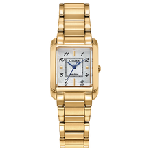 Load image into Gallery viewer, Gold wristwatch with a silver face on a white background Fifth Avenue jewellers Kamloops BC
