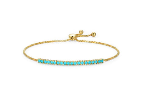 Created Turquoise Bolo Bracelet Fifth Avenue Jewellers