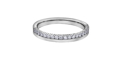 Offset Diamond Band in White Gold Fifth Avenue Jewellers Kamloops BC