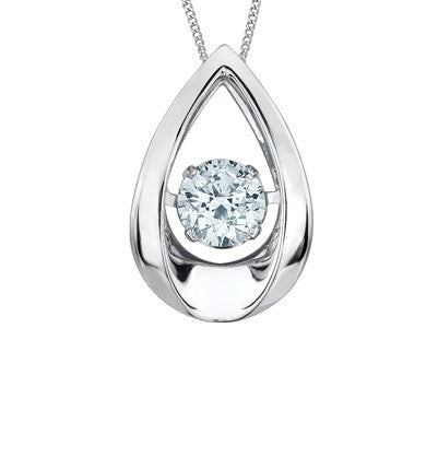 Dancing Diamond Droplet Necklace Fifth Avenue Jewellers