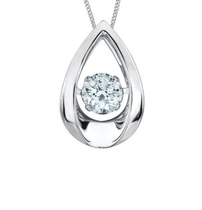 Dancing Diamond Droplet Necklace Fifth Avenue Jewellers