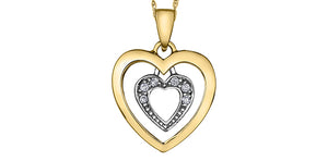 Dangling Heart Pendant Necklace