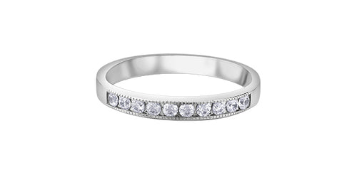 Diamond band with milgrain detail Fifth Avenue Jewellers Kamloops BC