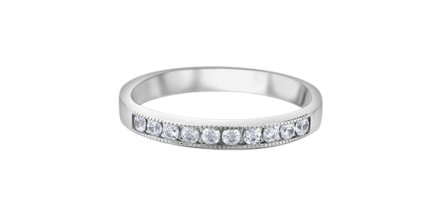 Diamond band with milgrain detail Fifth Avenue Jewellers Kamloops BC