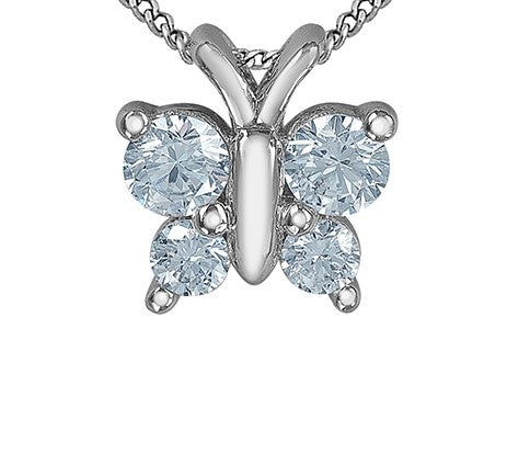 Diamond Butterfly Pendant Necklace Fifth Avenue Jewellers
