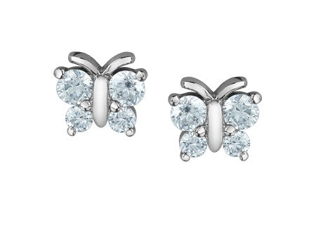 Diamond Butterfly Stud Earrings Fifth Avenue Jewellers