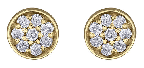 Diamond Cluster Stud Earrings Fifth Avenue Jewellers